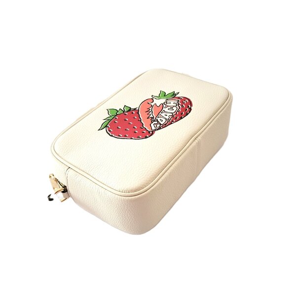Coach CBA65 Strawberry Print Jamie Camera Bag Crossbody Chalk Multi - Picture 5 of 7